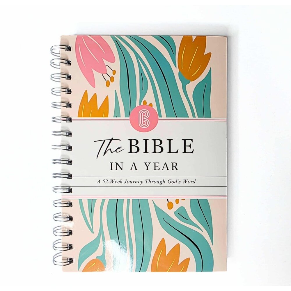 The Bible in A Year A 52-week Study Spiral Bound Gods Word Plan Book for Women